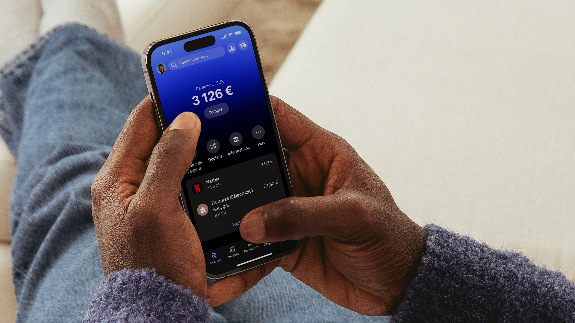 Suivi des dépenses dans l’app Revolut